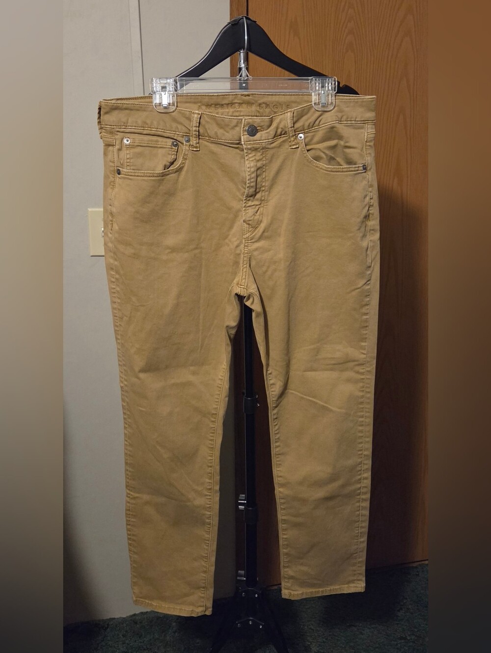 American Eagle Outfitters Khaki Straight-Fit Chinos